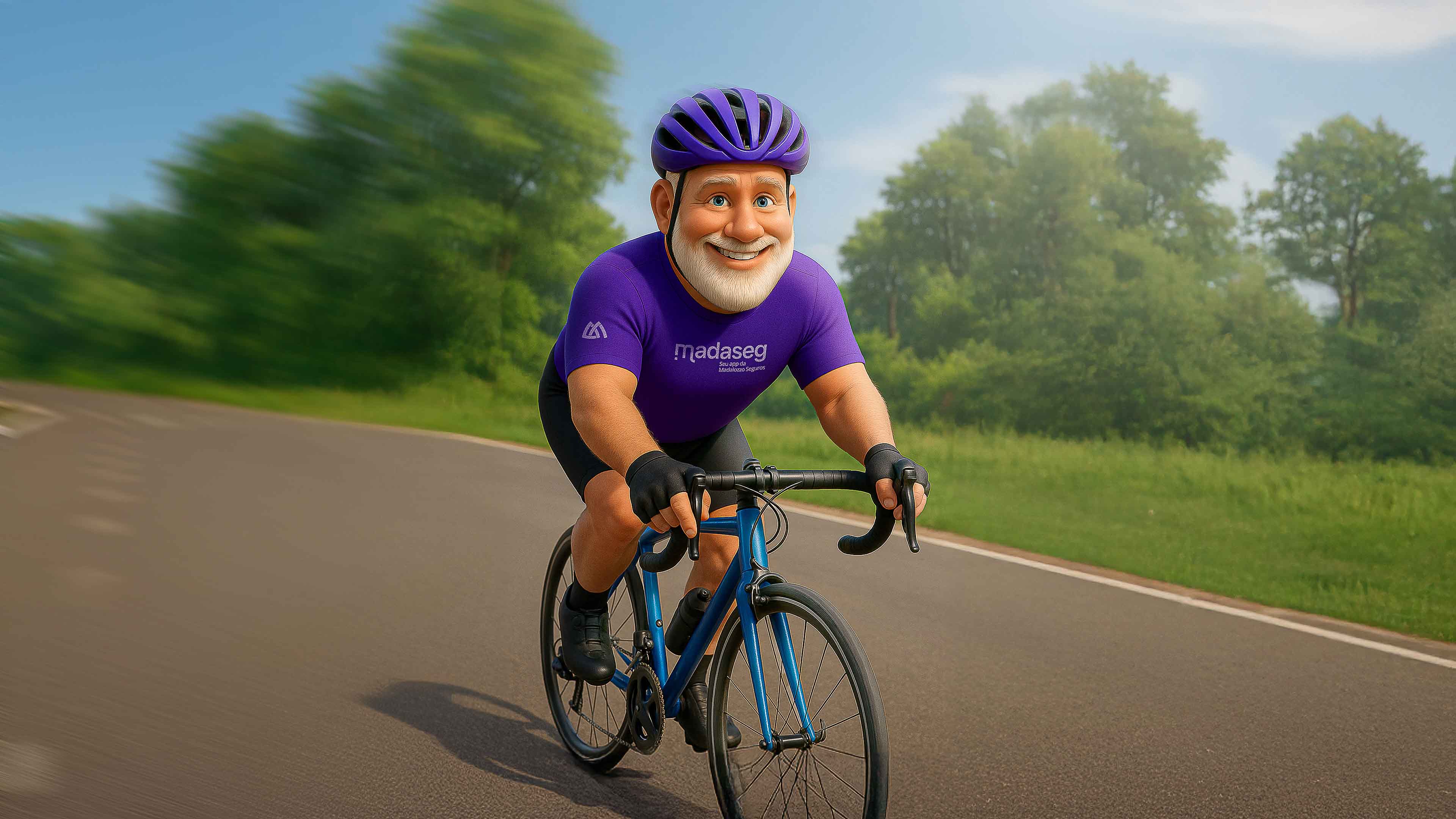 Rapaz sobre uma bicicleta